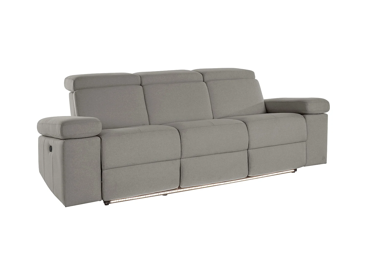 Rayland | Sofa 3 zits met handbediening in grijs