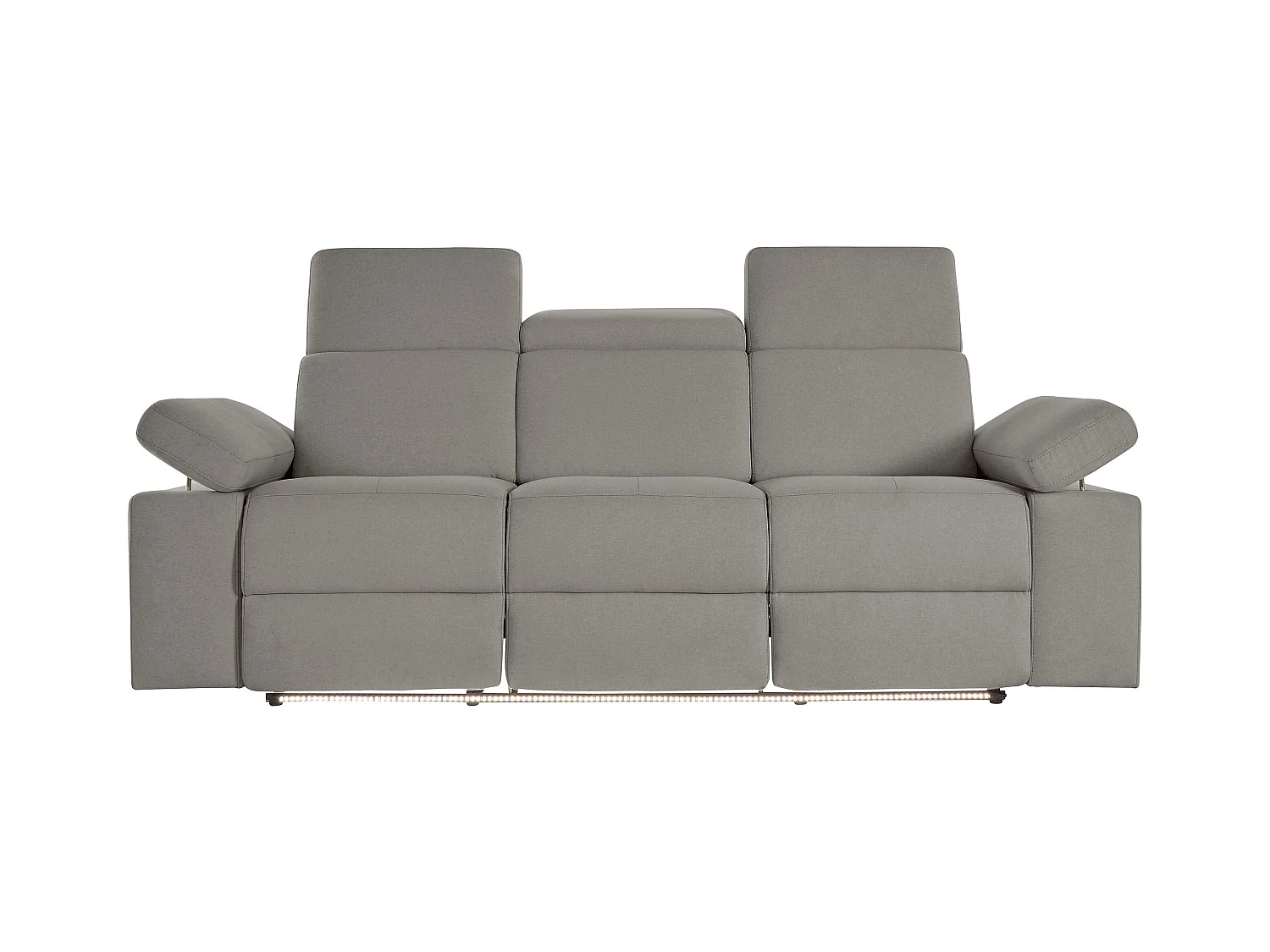 Rayland | Sofa 3 zits met handbediening in grijs