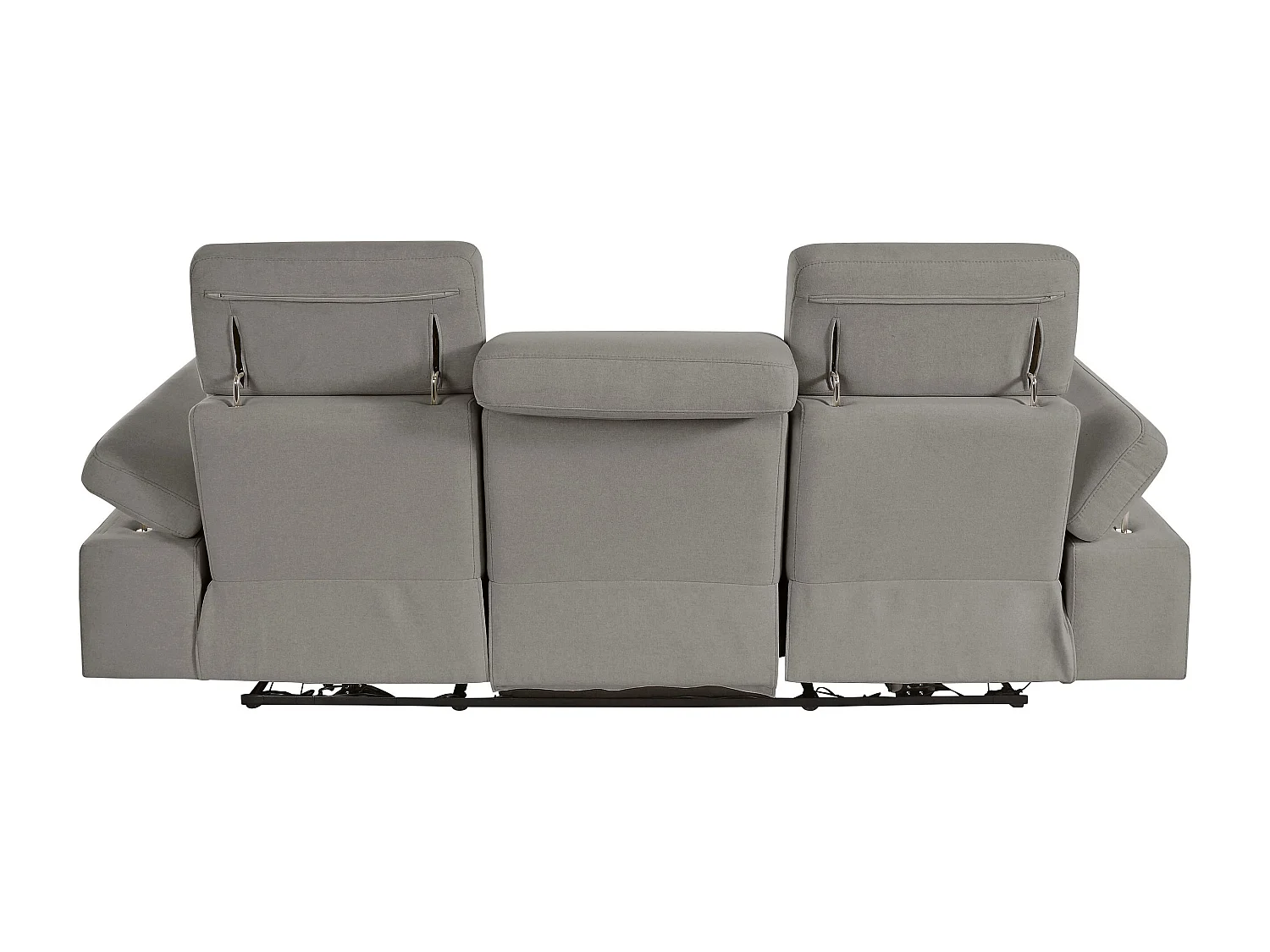 Rayland | Canapé 3 places avec fonction manuelle en gris