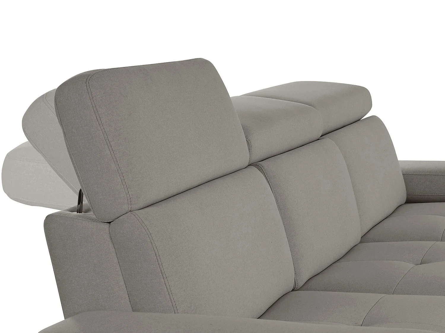 Rayland | Canapé 3 places avec fonction manuelle en gris