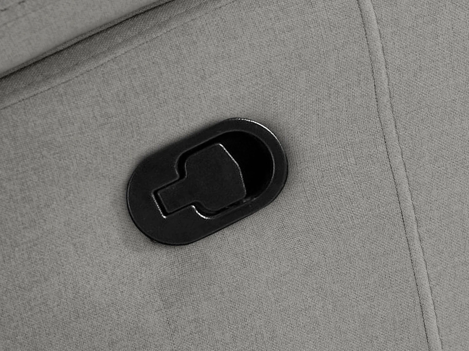 Rayland | Canapé 3 places avec fonction manuelle en gris