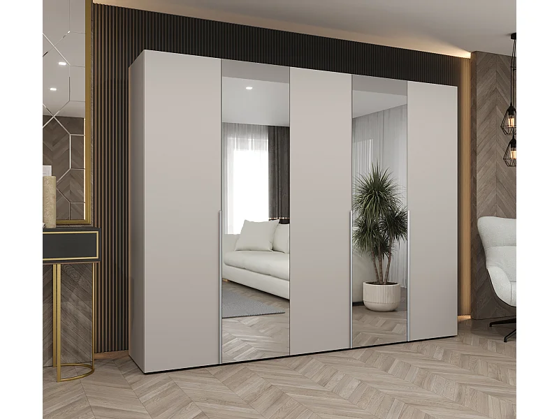 Armadio Alicante 2 con ante battenti 202/250/52 5 ante (cachemire/cachemire)