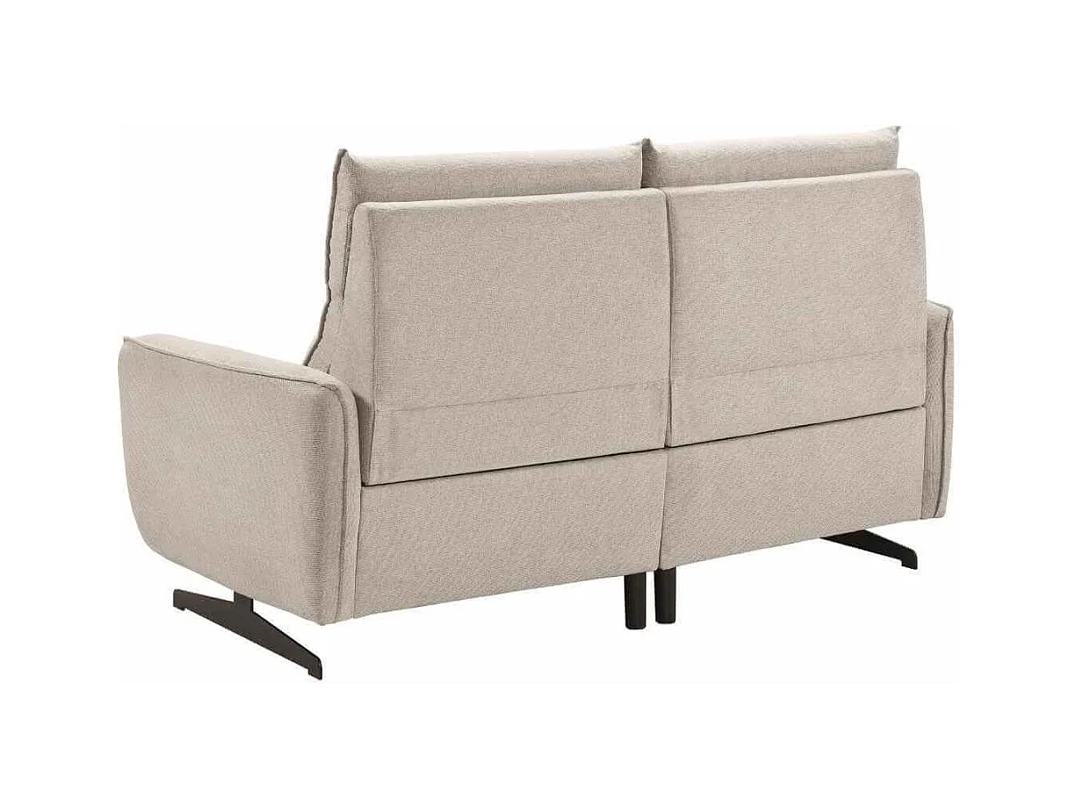 Canapé relax électrique 3 places tissu polyester gris - MIRAMAR