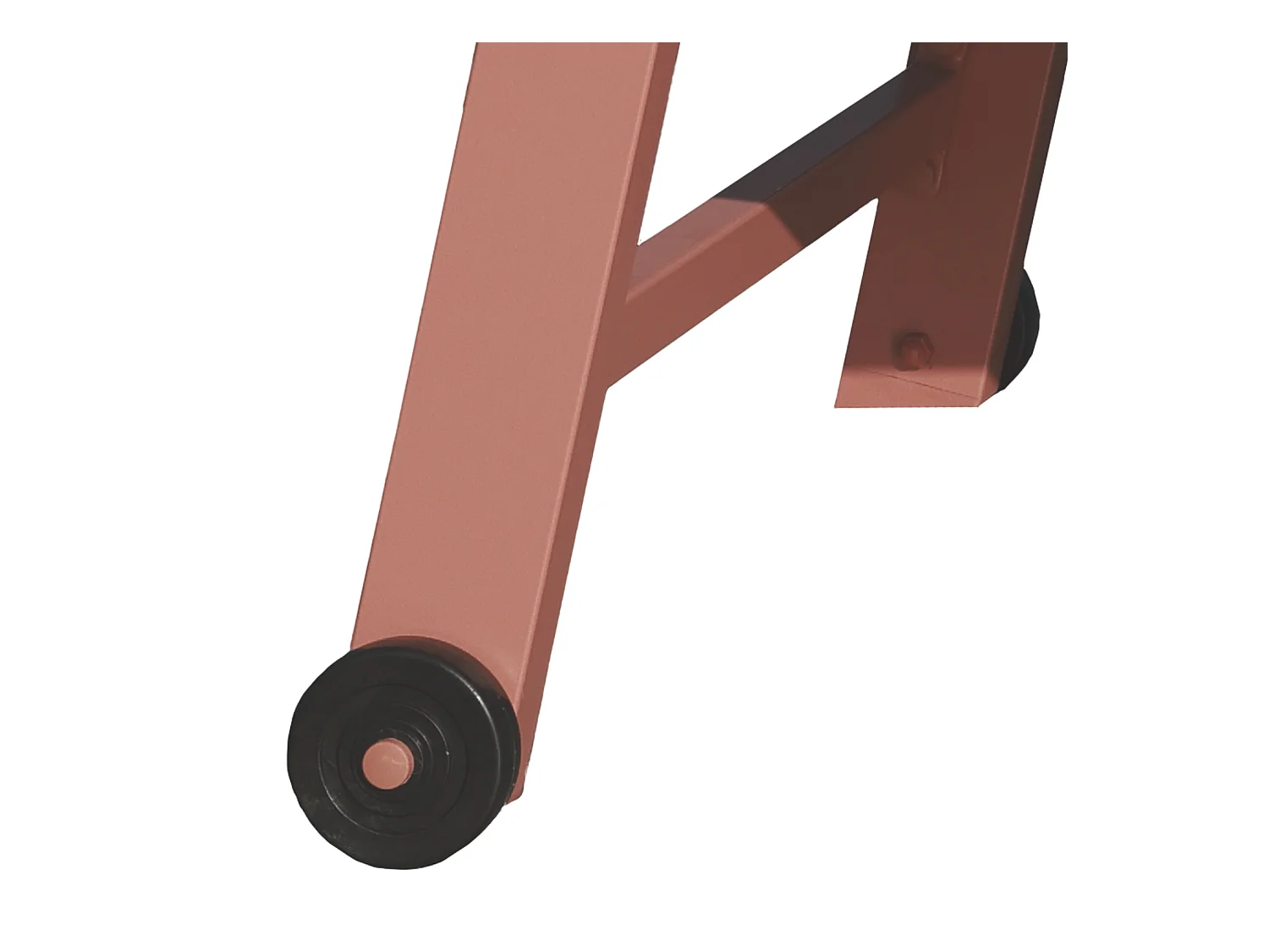 Set Sonnenliege und Beistelltisch BARBADOS aus Textilene terracotta - Aluminium terracotta