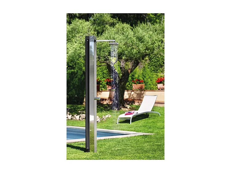 Douche solaire piscine "Niagara" - 30 L - H.215.7 cm - Acier