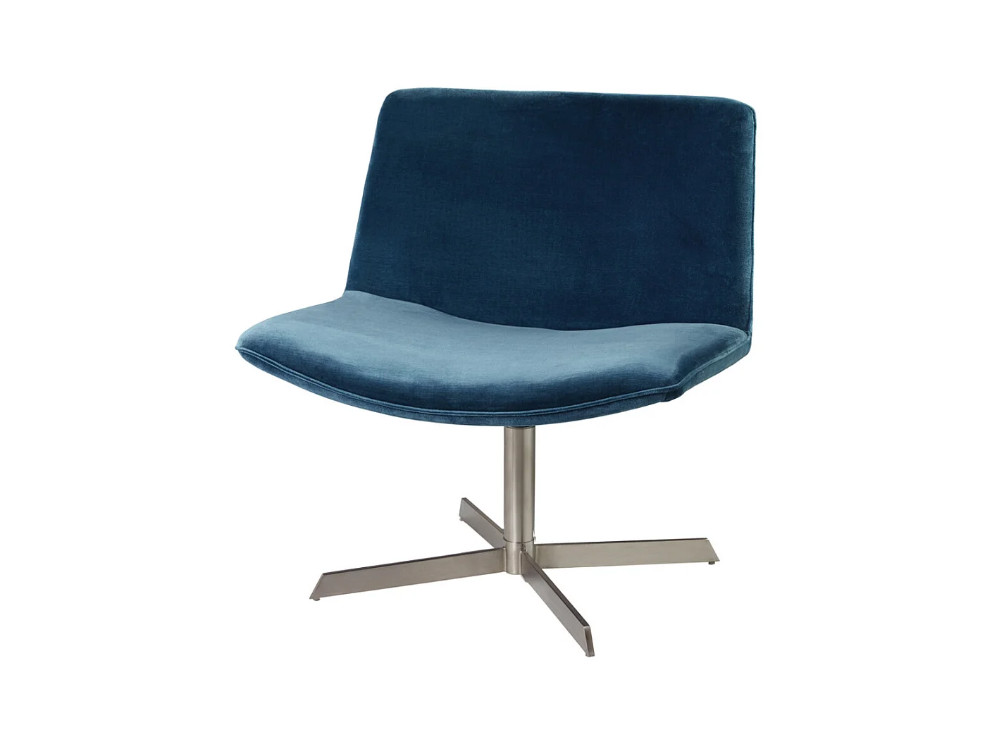 Fauteuil "Kiss" - Velours - Bleu