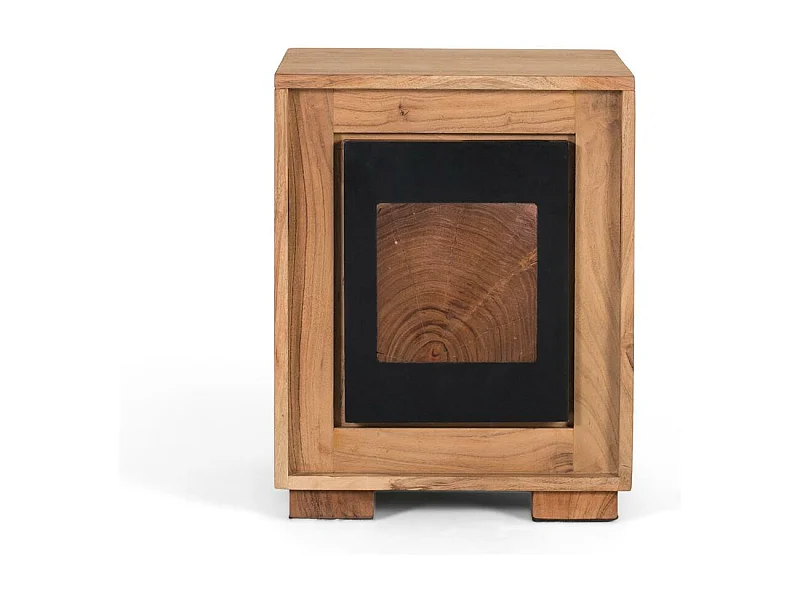 Table de chevet en bois de manguier