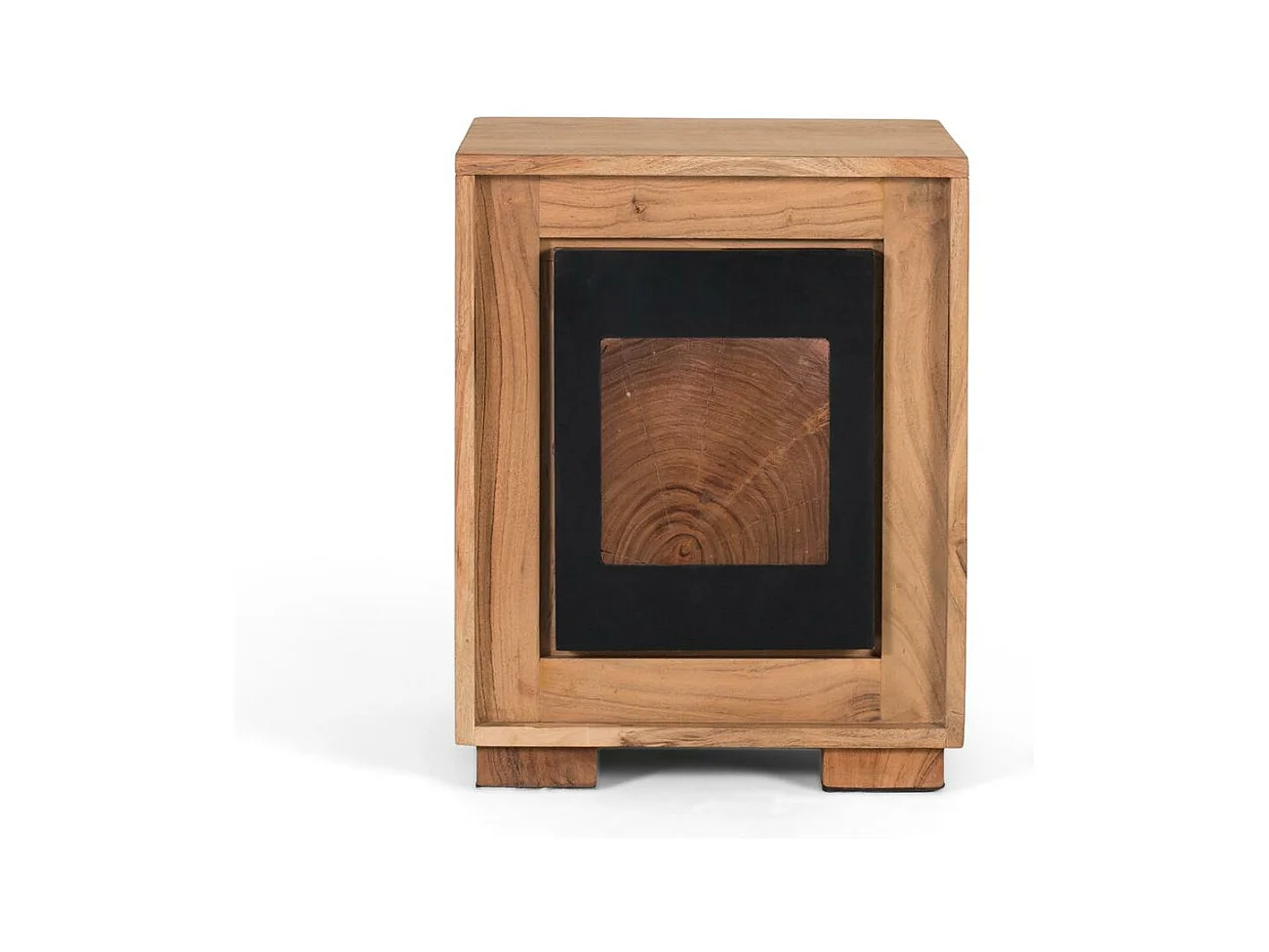 Table de chevet en bois de manguier