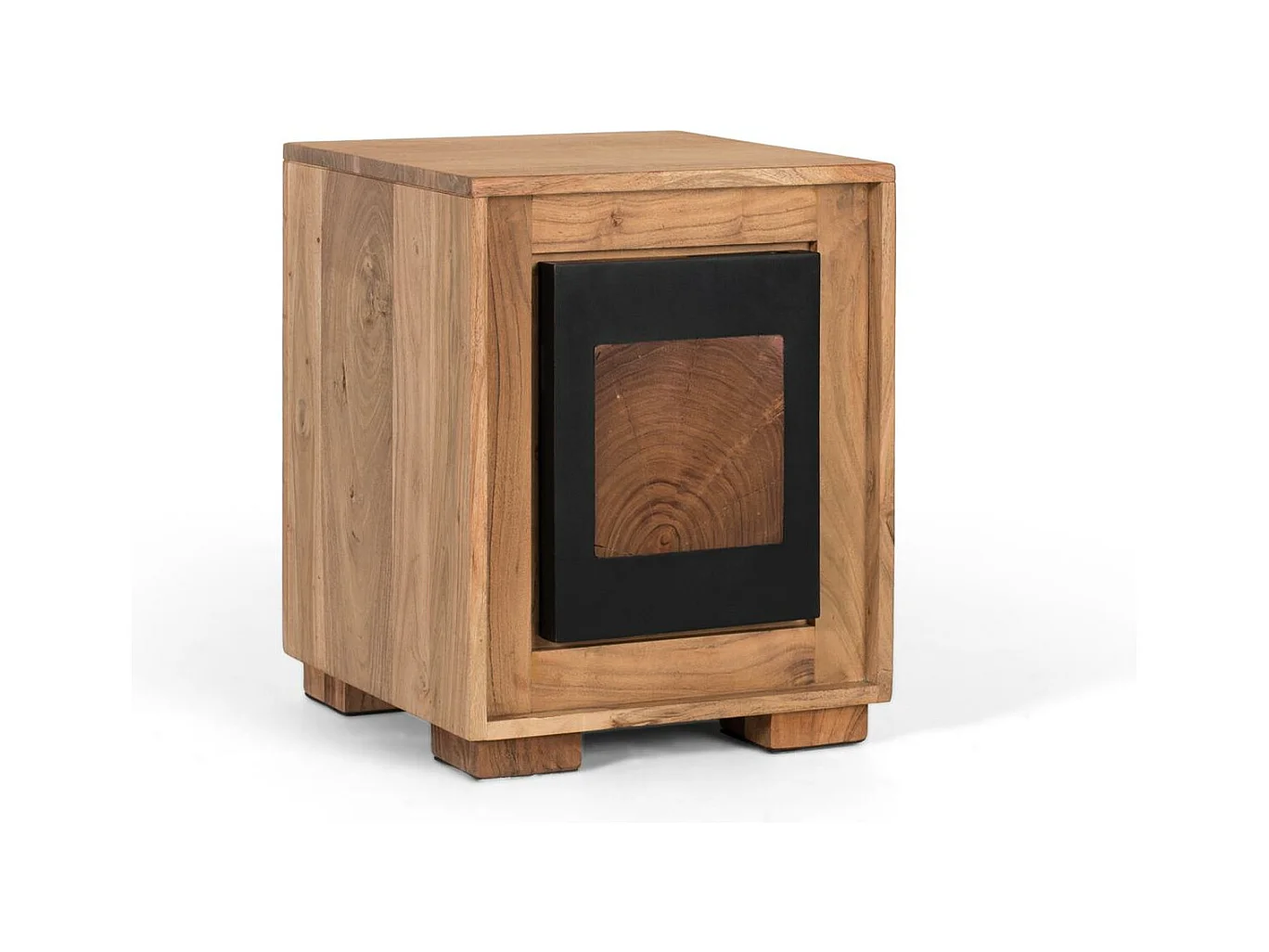 Table de chevet en bois de manguier