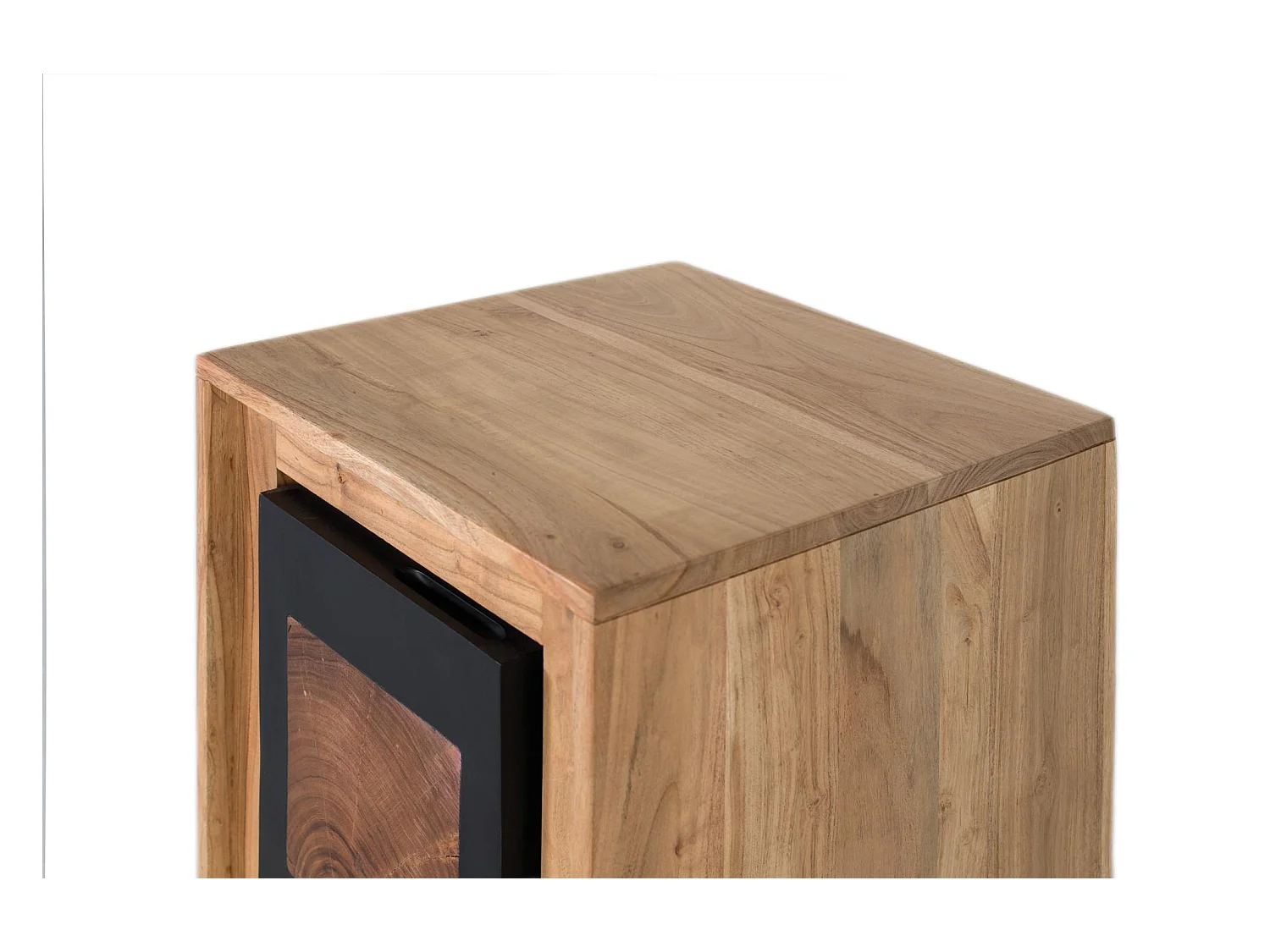 Table de chevet en bois de manguier