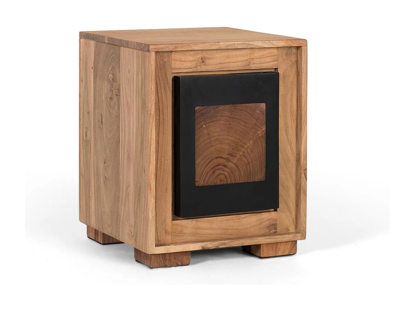 Table de chevet en bois de manguier