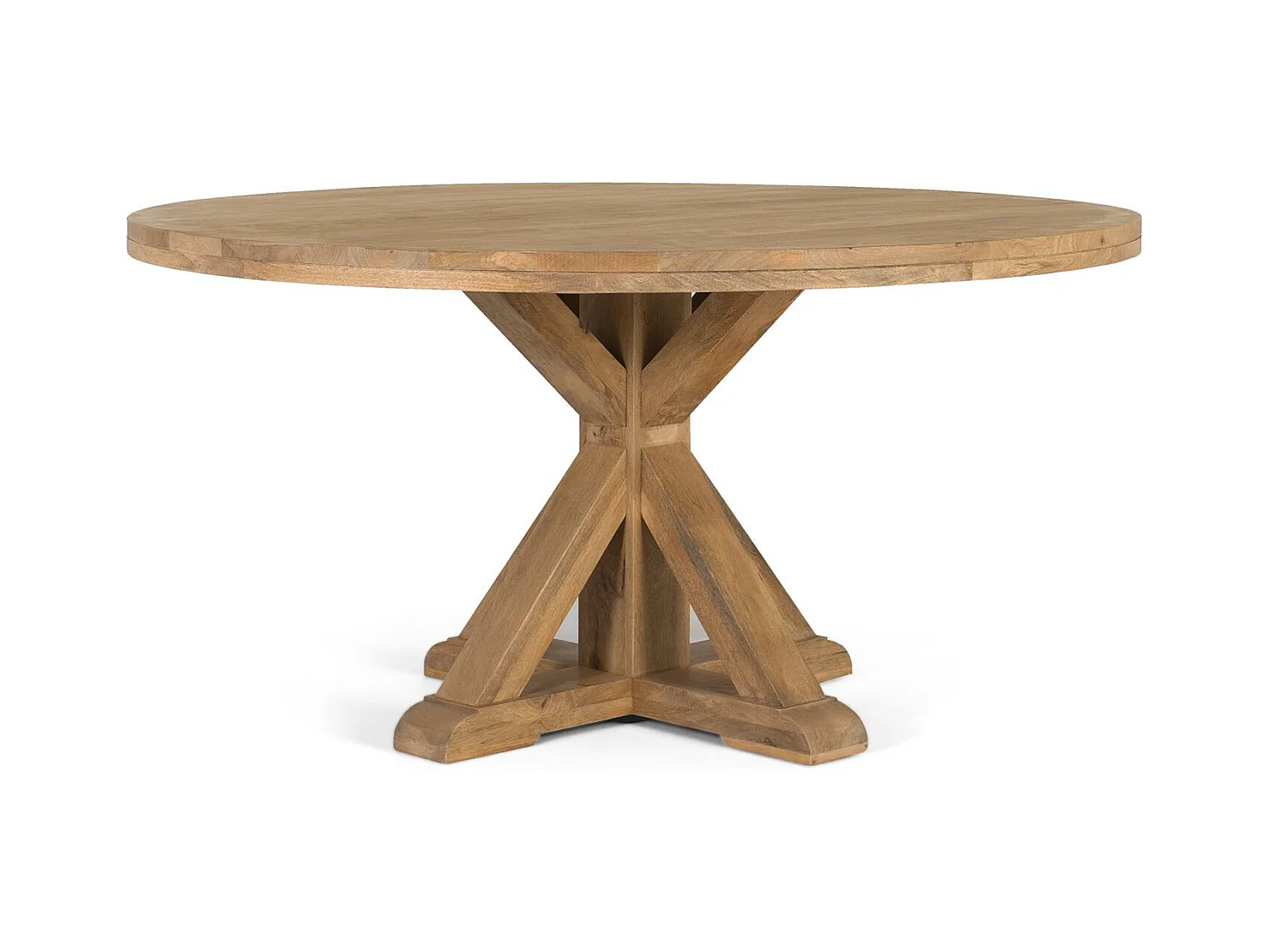 Okrągły stół z drewna mango dla 10 osób