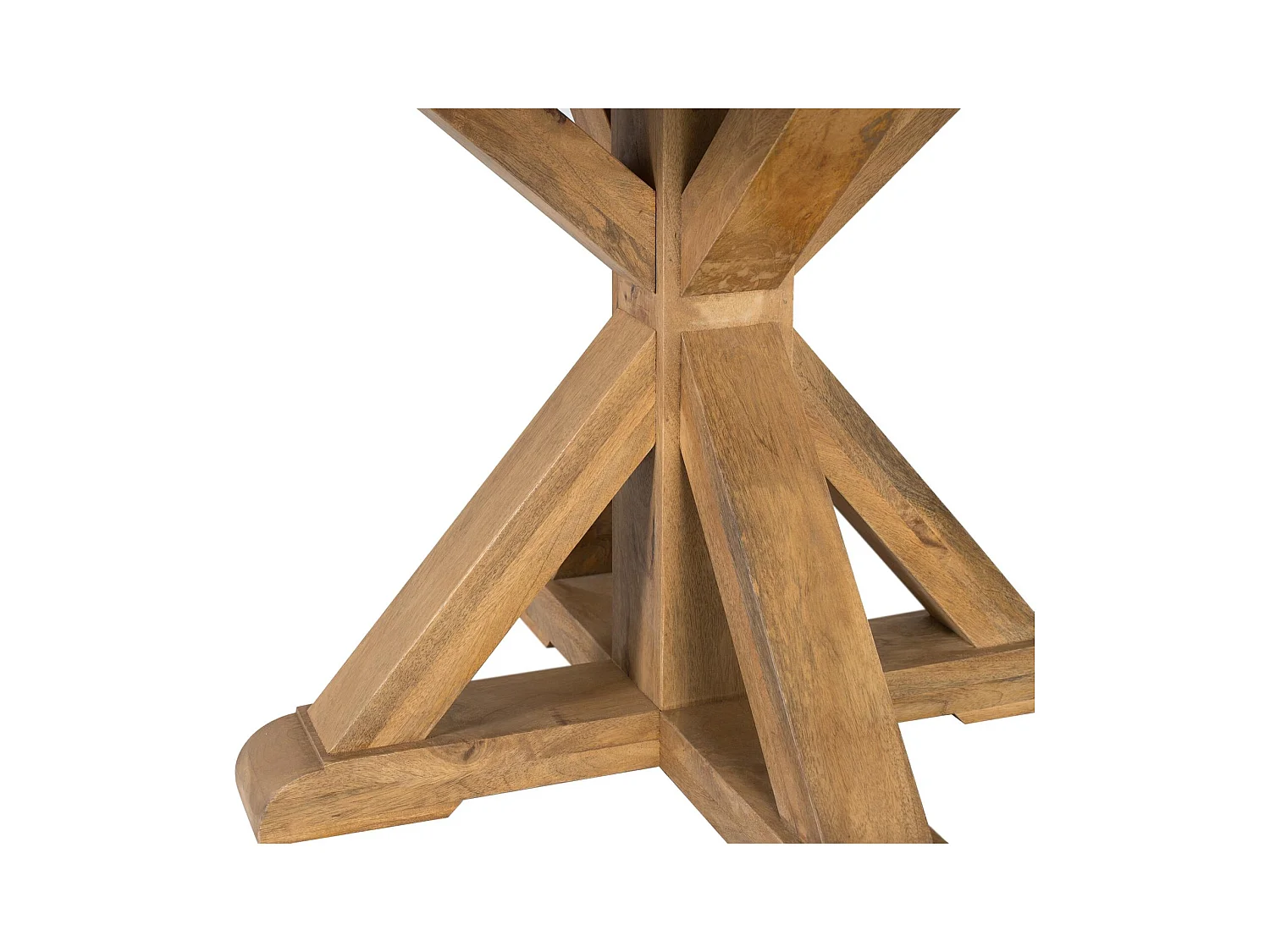 Okrągły stół z drewna mango dla 10 osób