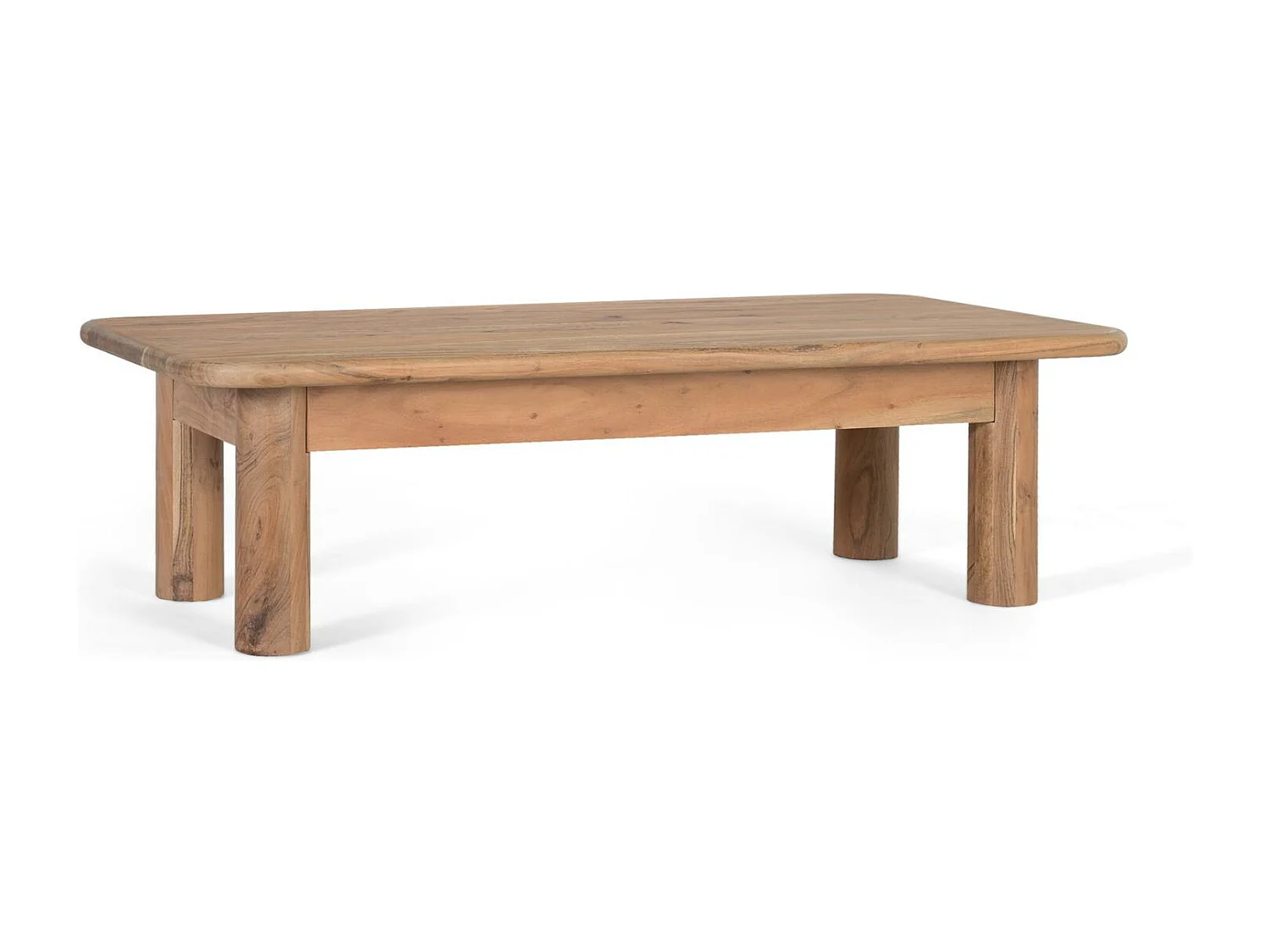 Table basse rectangulaire en bois d'acacia massif