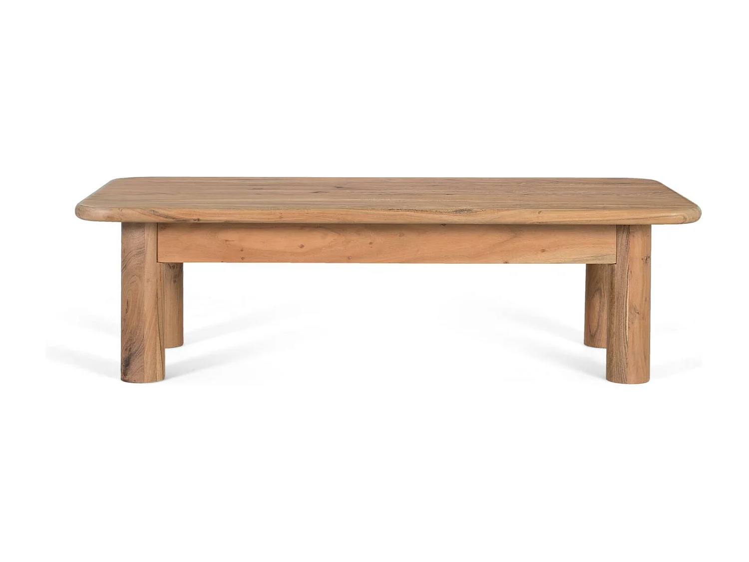Table basse rectangulaire en bois d'acacia massif