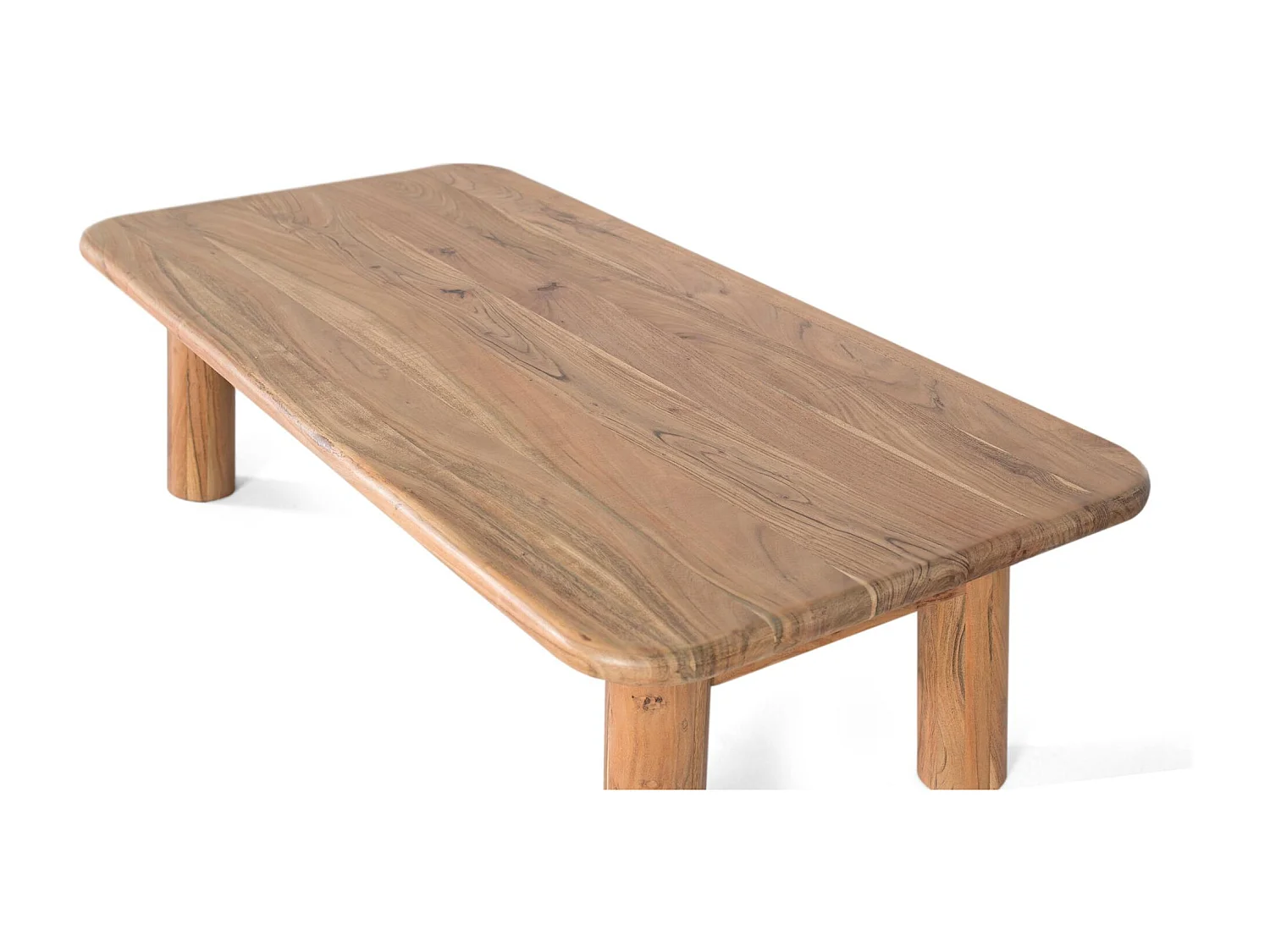 Table basse rectangulaire en bois d'acacia massif