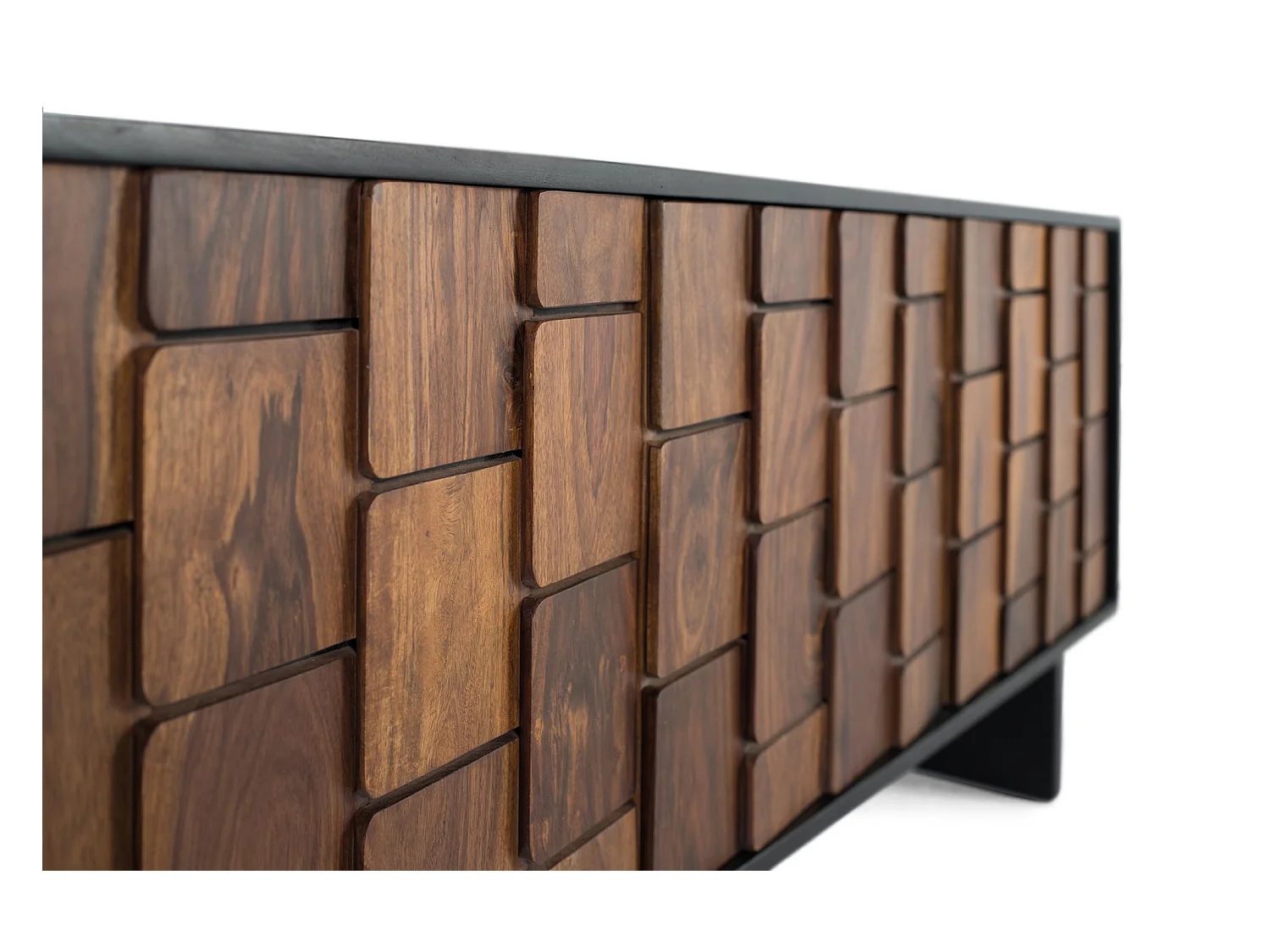 Mueble tv 3 puertas fabricado en madera de mango