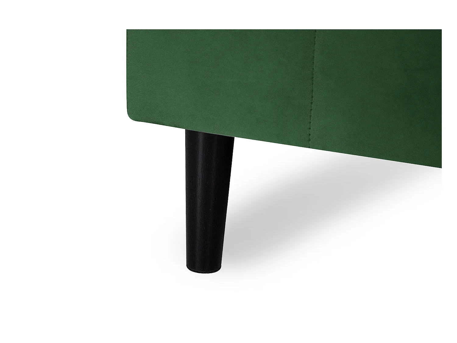 Divano angolare 3 posti con chaise longue destra velluto verde scuro – Washington