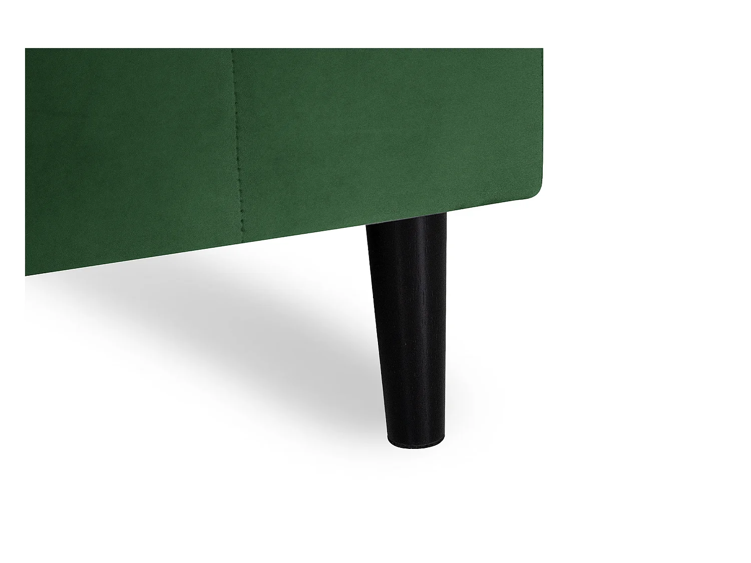 Divano angolare 3 posti con chaise longue sinistra velluto verde scuro – Washington