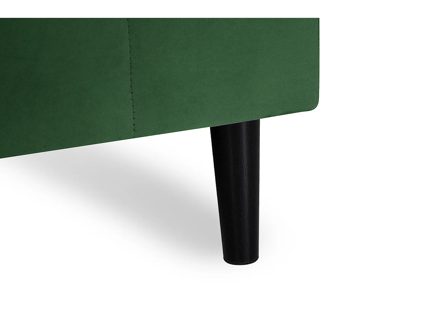 Divano angolare 3 posti con chaise longue sinistra velluto verde scuro – Washington