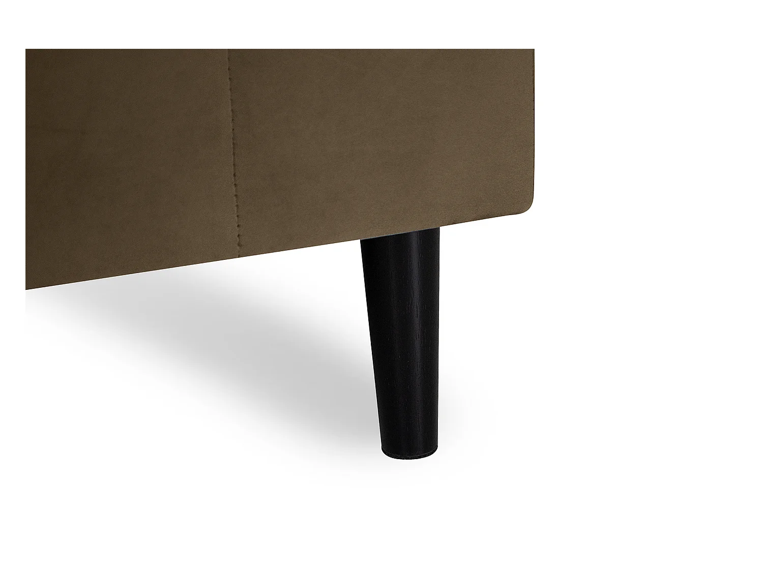 Divano angolare 3 posti con chaise longue sinistra velluto marrone – Washington