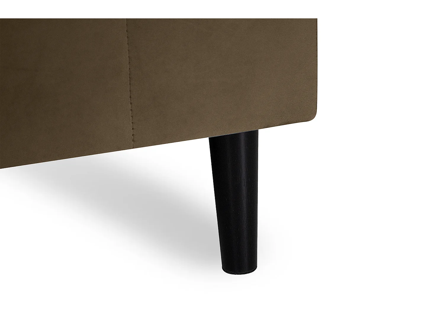 Divano angolare 3 posti con chaise longue sinistra velluto marrone – Washington