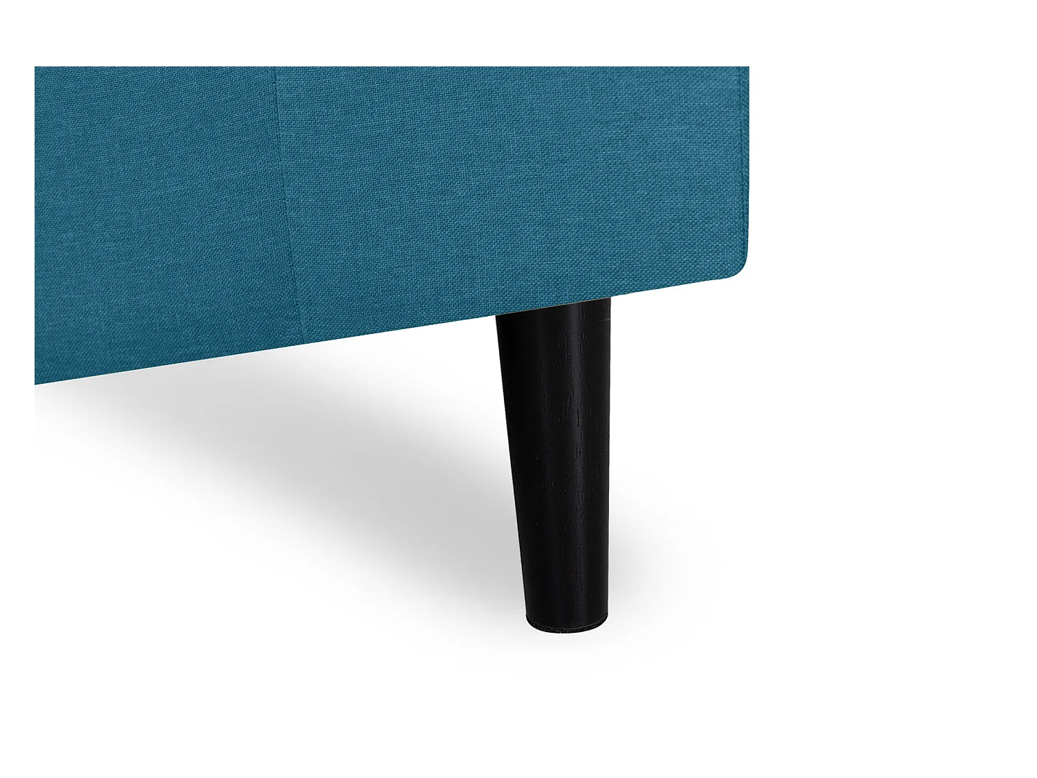 Divano angolare 3 posti con chaise longue sinistra tessuto blu petrolio – Washington