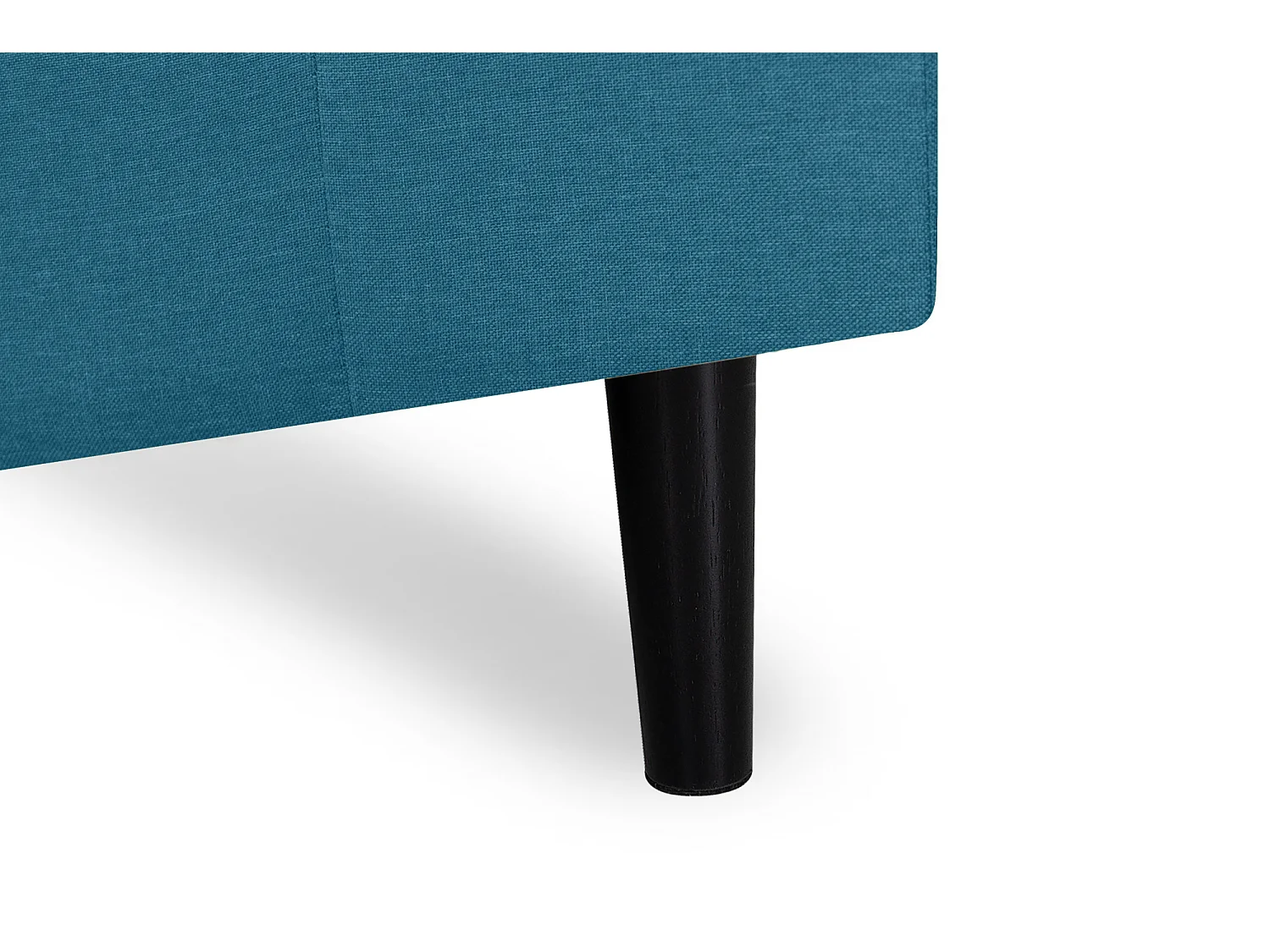 Divano angolare 3 posti con chaise longue sinistra tessuto blu petrolio – Washington