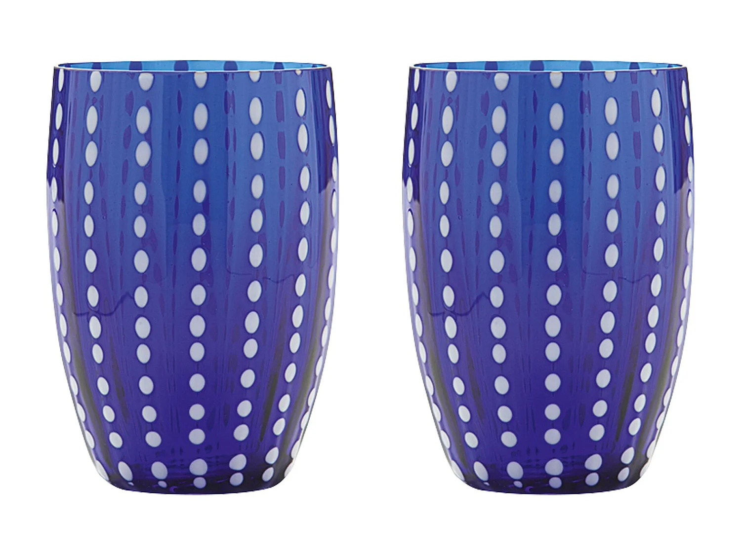 Zafferano Perle Bicchiere Colori misti 1 - Vetro Colorato Soffiato a Bocca, 32 cl, Lavorato a Mano - Set 6 Tumblers Artigianali per Acqua o Cocktail