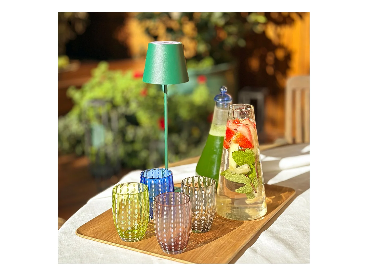 Vaso Zafferano Perle Amatista - Vidrio Soplado Coloreado, 32 cl, Hecho a Mano - Juego de 2 Vasos Artesanos para Agua o Cócteles