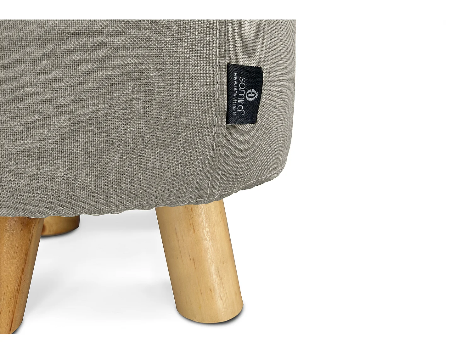 Pouf divano, pouf poggiapiedi tortora – Nemo