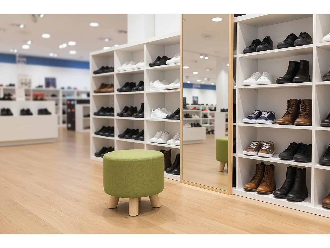 Pouf divano, pouf poggiapiedi verde chiaro – Nemo