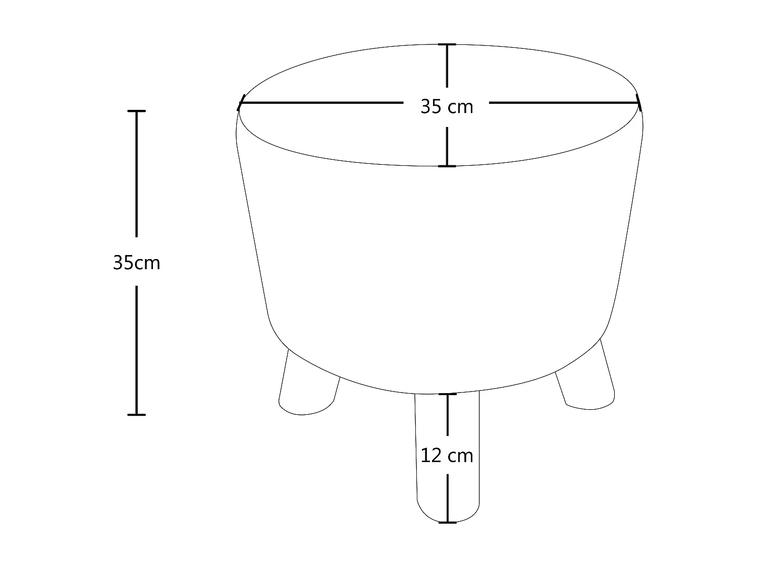 Pouf divano, pouf poggiapiedi verde chiaro – Nemo