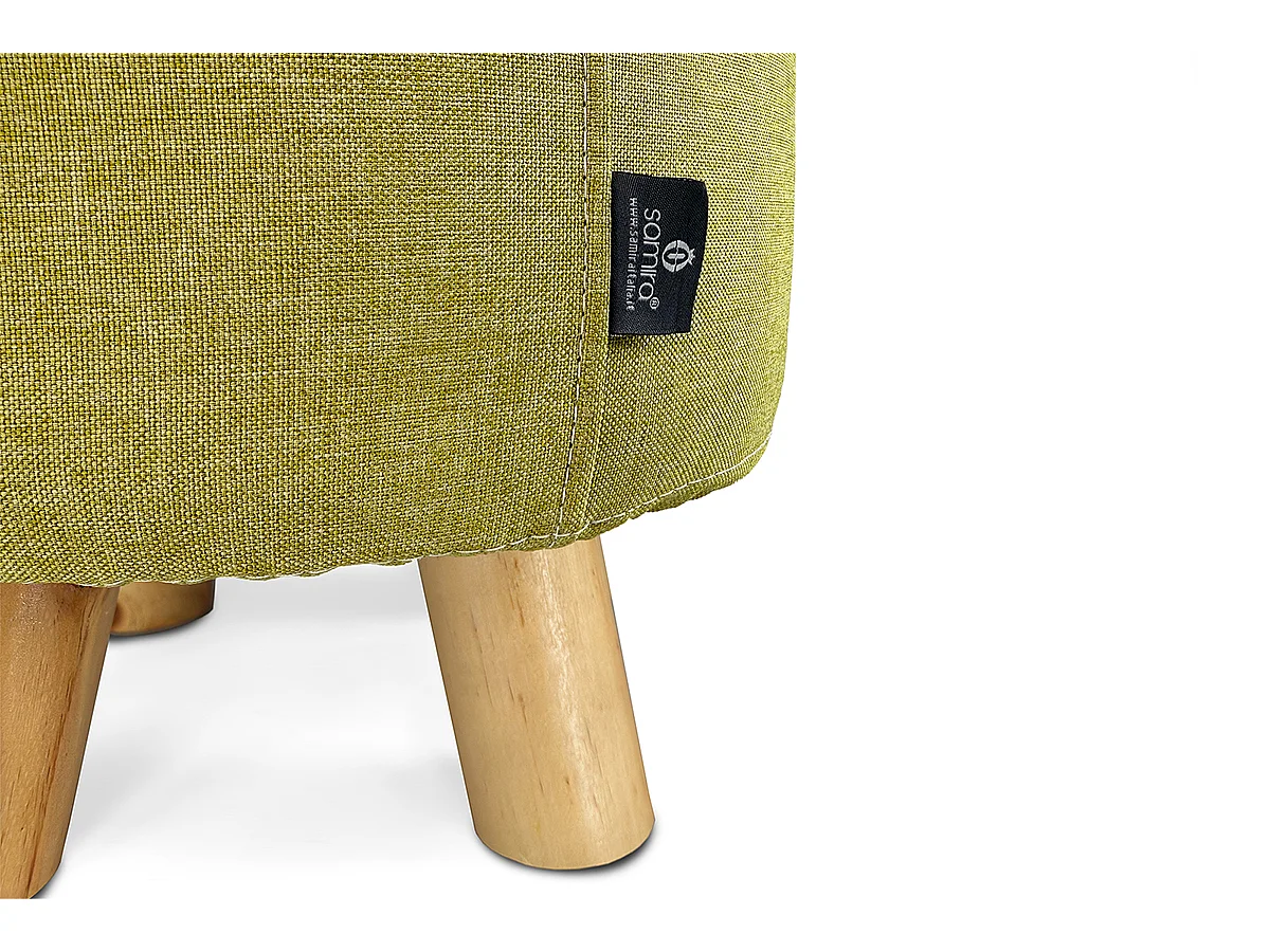 Pouf divano, pouf poggiapiedi verde chiaro – Nemo