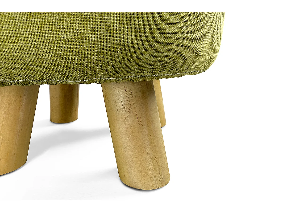 Pouf divano, pouf poggiapiedi verde chiaro – Nemo