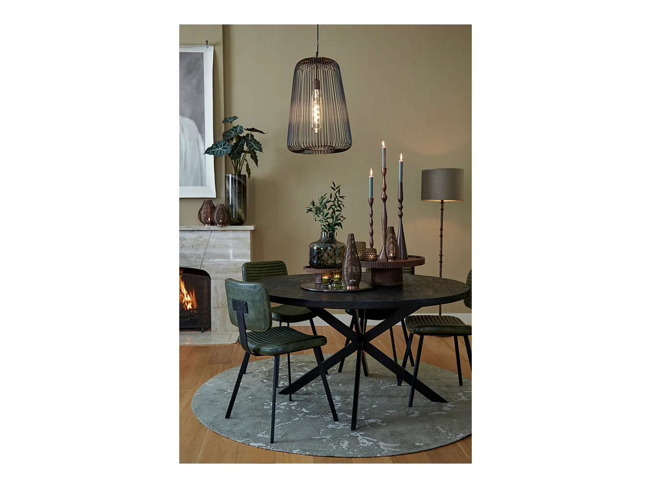 Tapis SJORS - Ø200x0,5cm - Vert