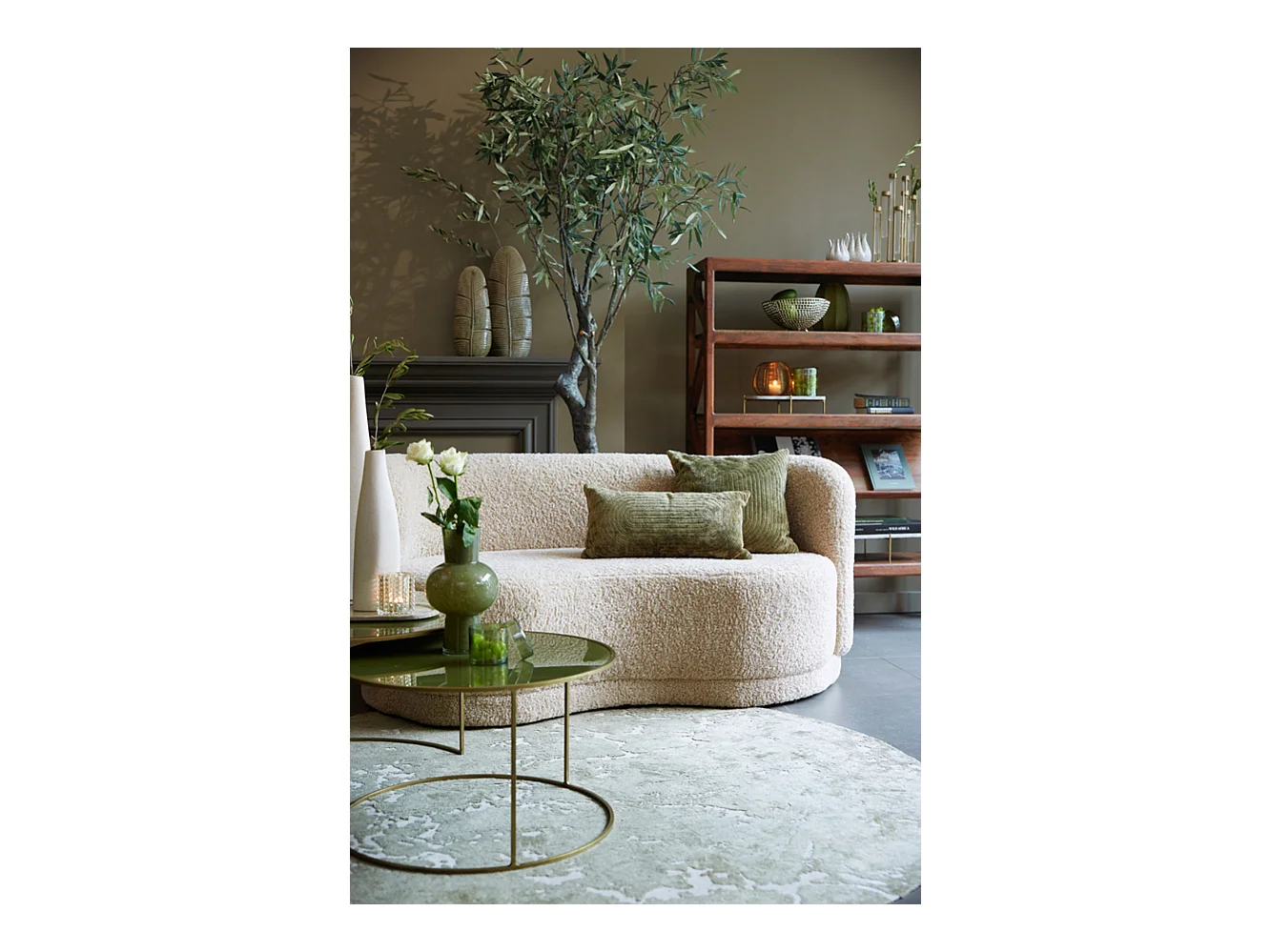 Tapis SJORS - Ø200x0,5cm - Vert