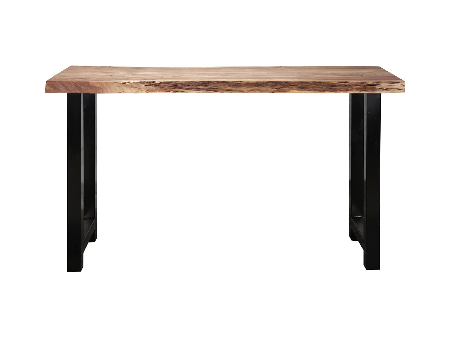 Table de bar tronc d'arbre - 150cm de large - 4 personnes - 50x150x92