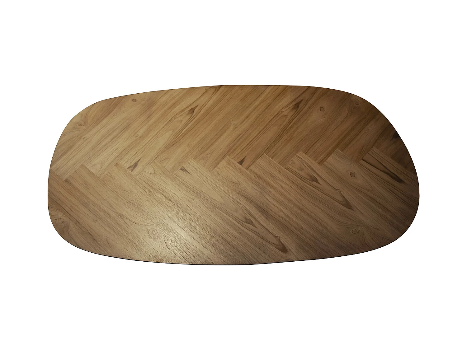 Table de bar 140 Organic - Placage en teck recyclé