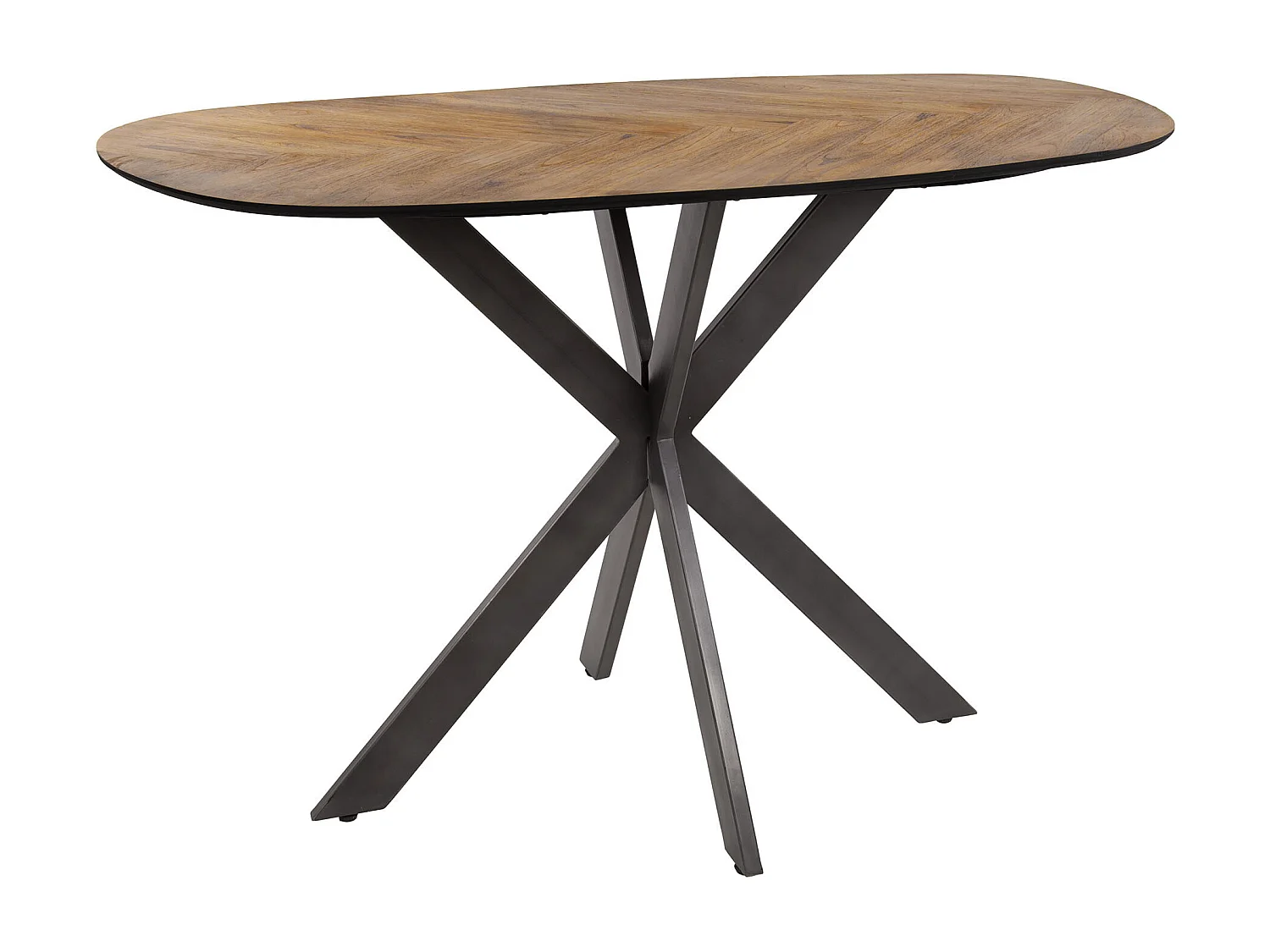 Table de bar 140 Organic - Placage en teck recyclé