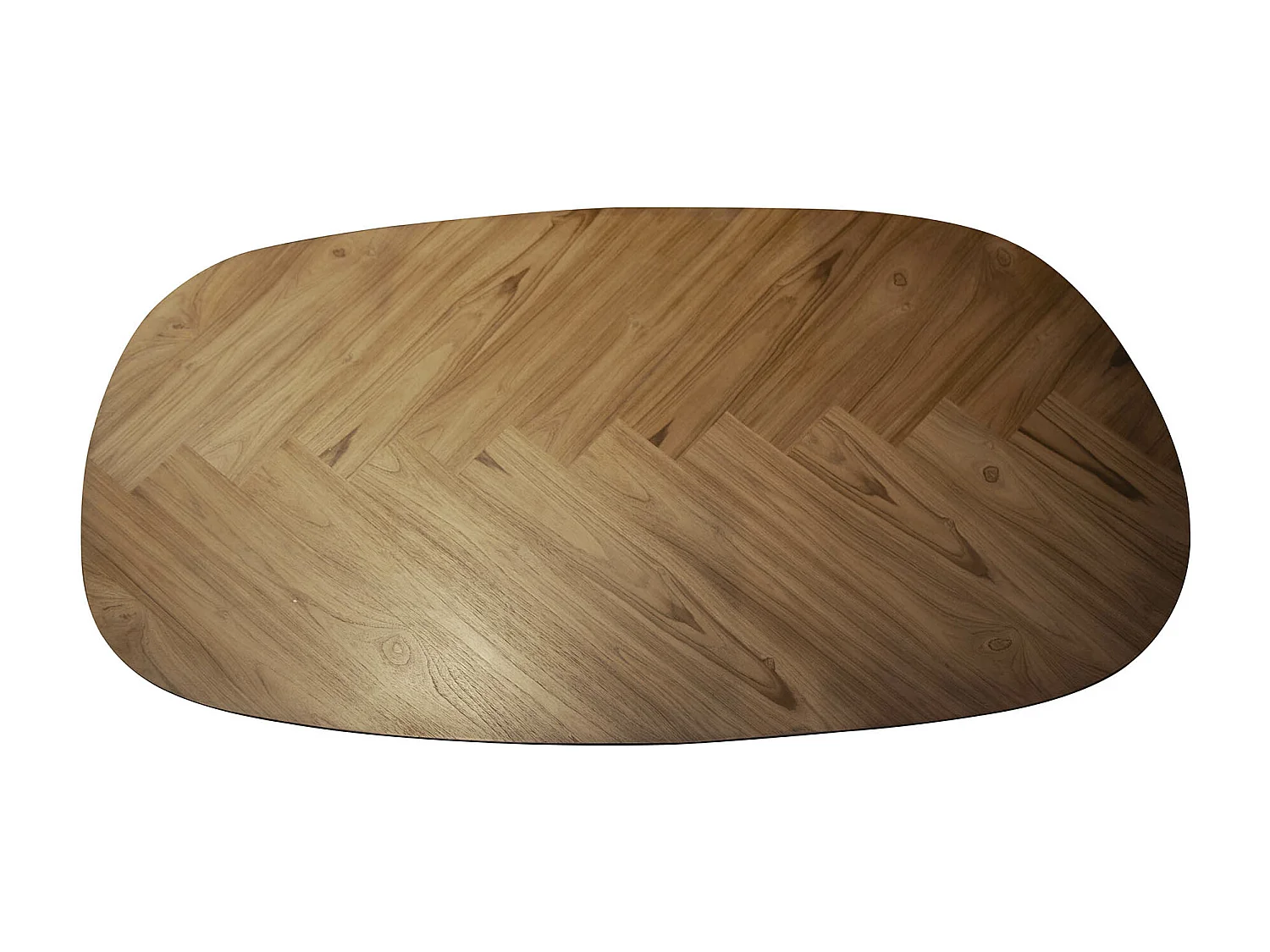 Table de bar 140 Organic - Placage en teck recyclé