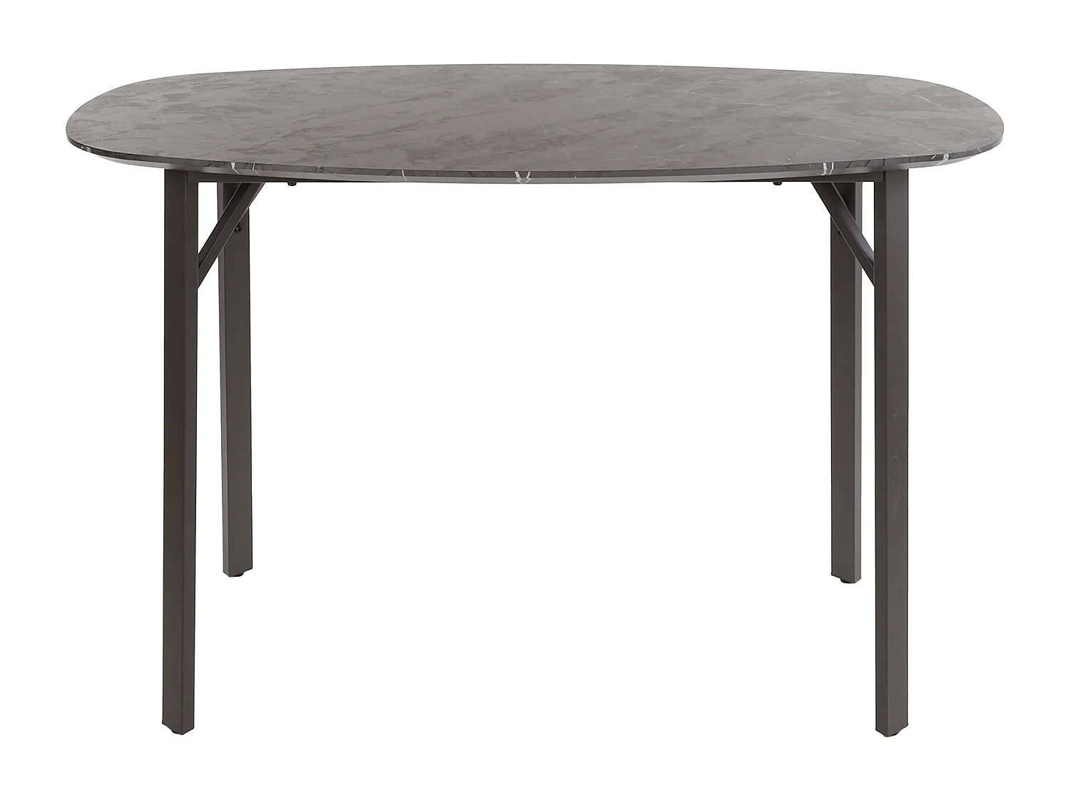 Table de bar ovale danoise - 3D noir marron