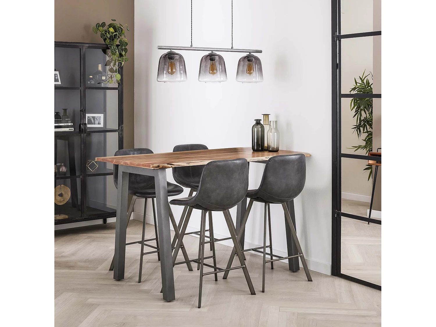 Table de bar Edge - 80x147x92 - 4 personnes - Bois