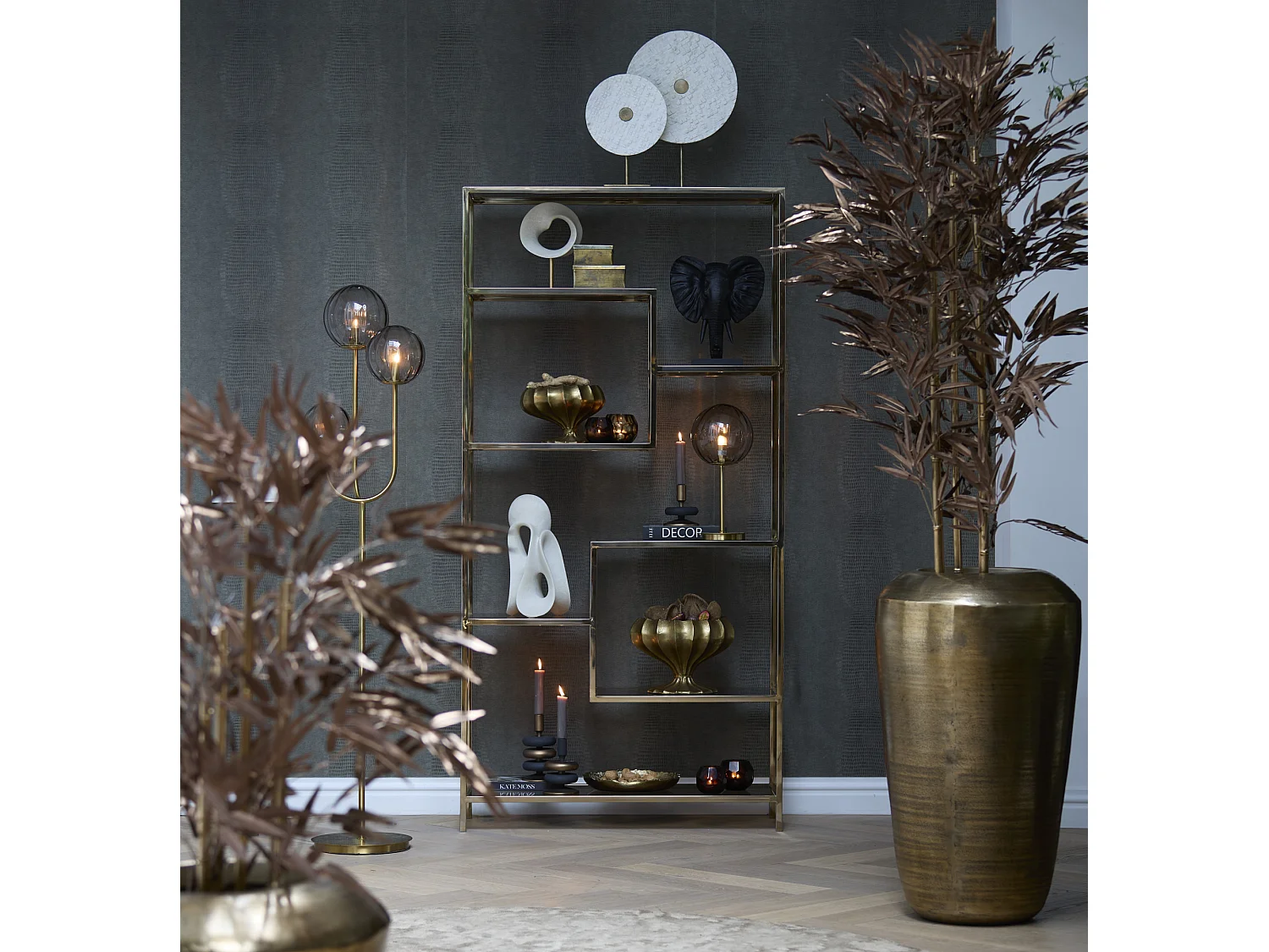 Plante artificielle BAMBOU - 180x100x180cm - Bronze