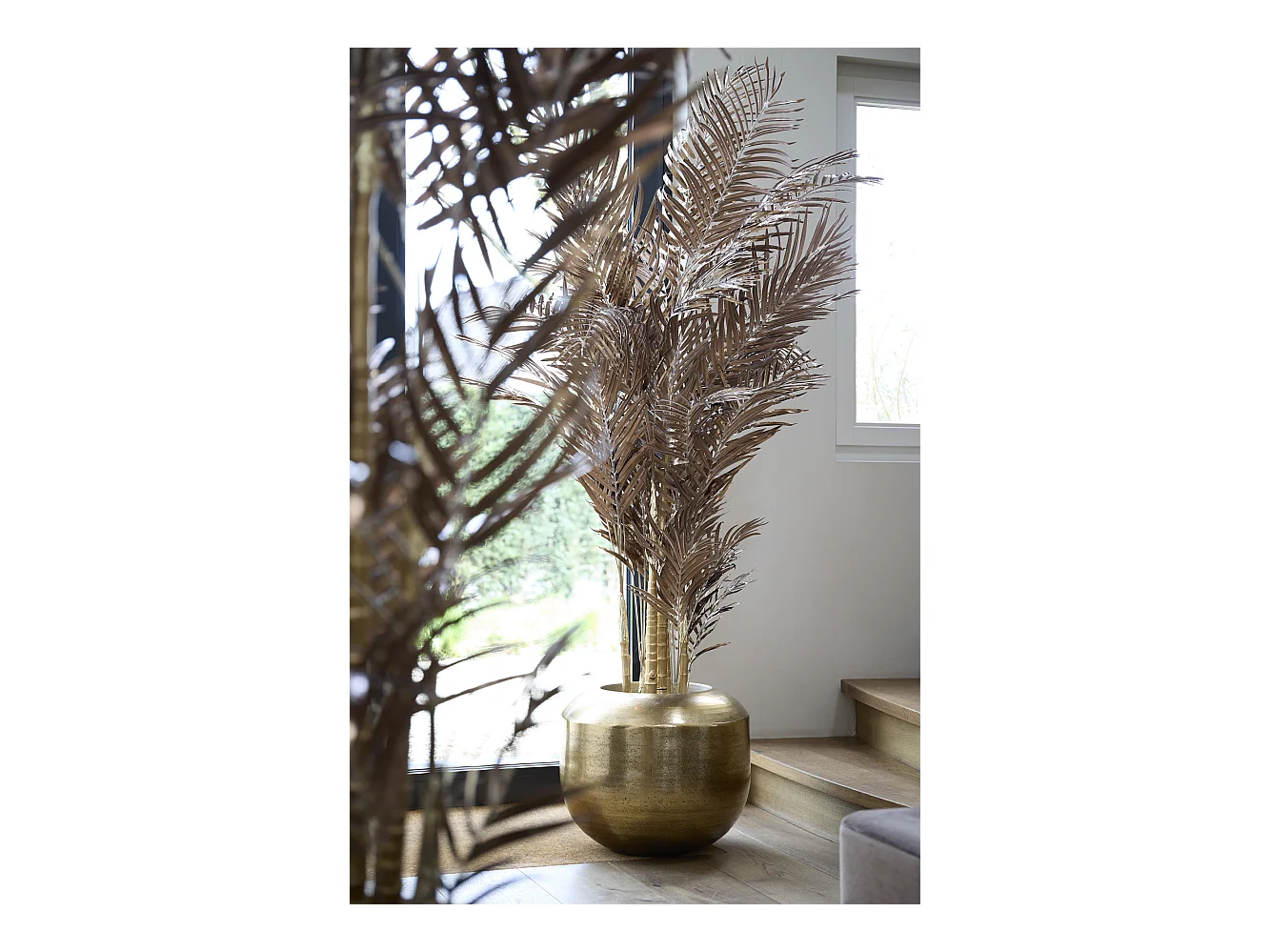 Kunstplant PALM - 198x160x198cm - Brons