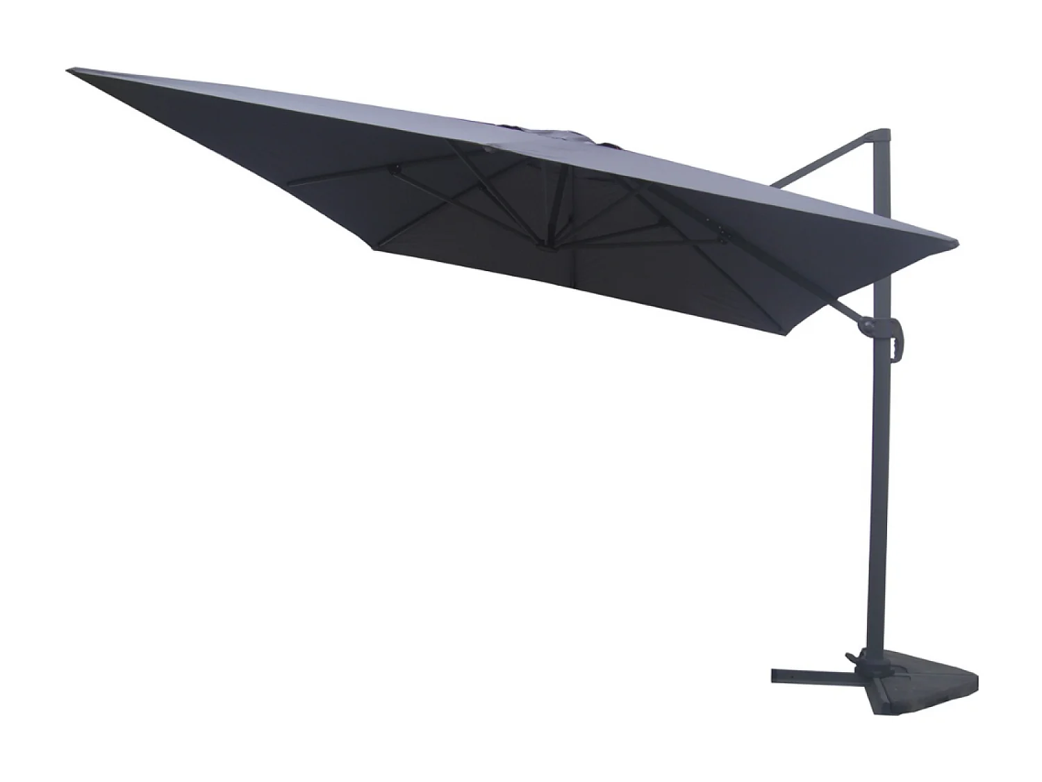 Guarda-sol CESARE Cinza 3x4m com Pés de Lastro