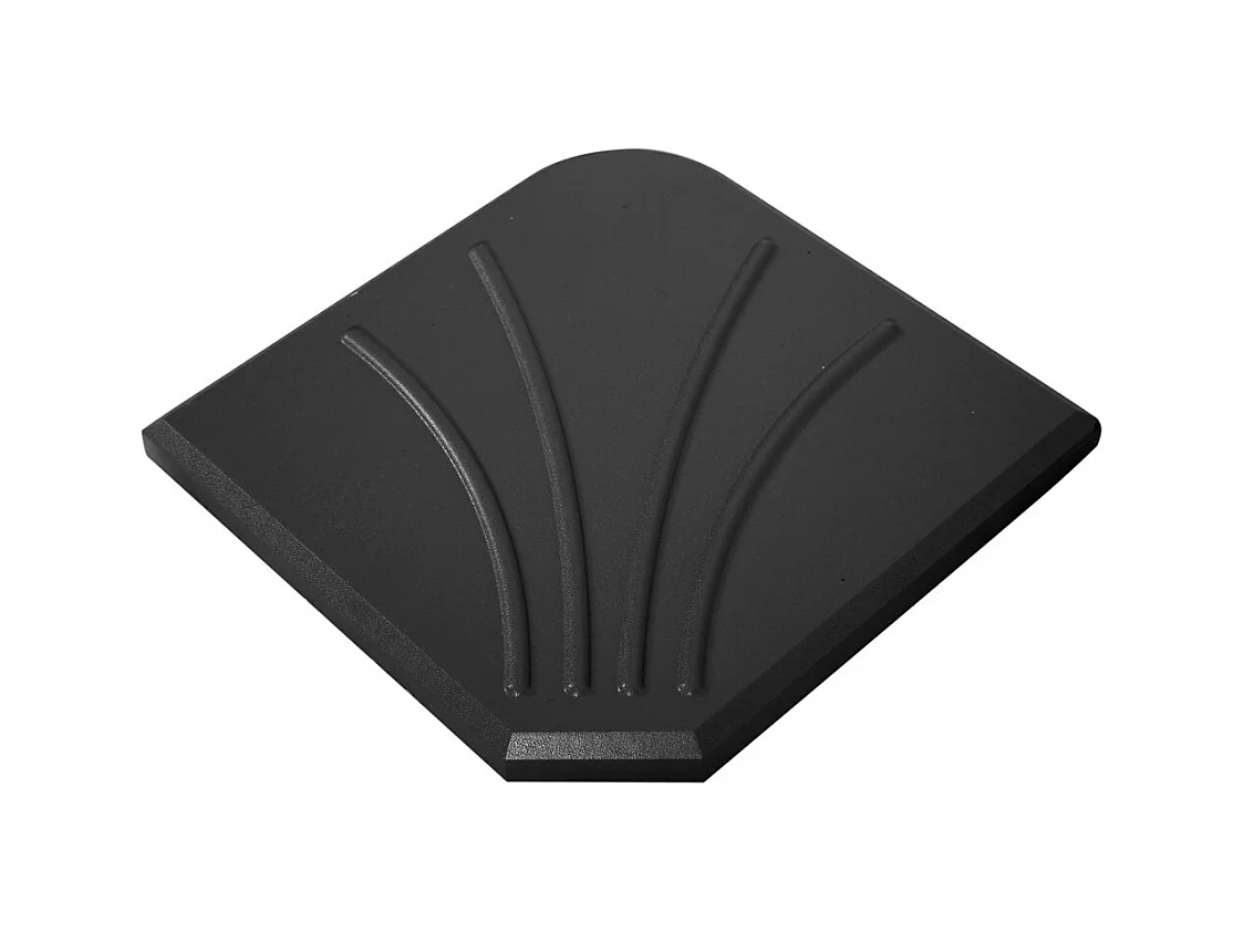 Base de concreto 20 kg para guarda-sol lateral na cor preta