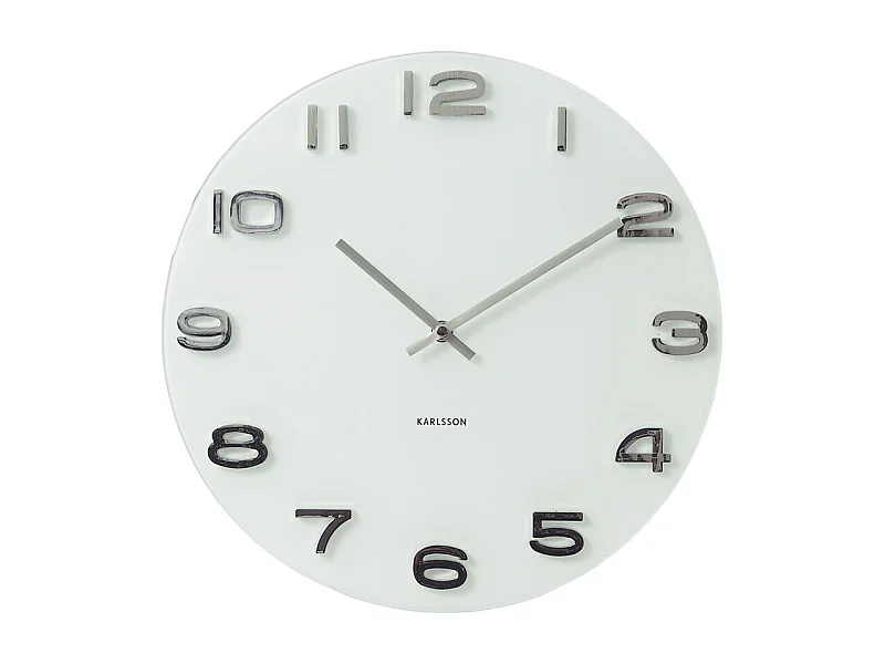 Wanduhr Vintage Rund - Weiß - Ø35cm