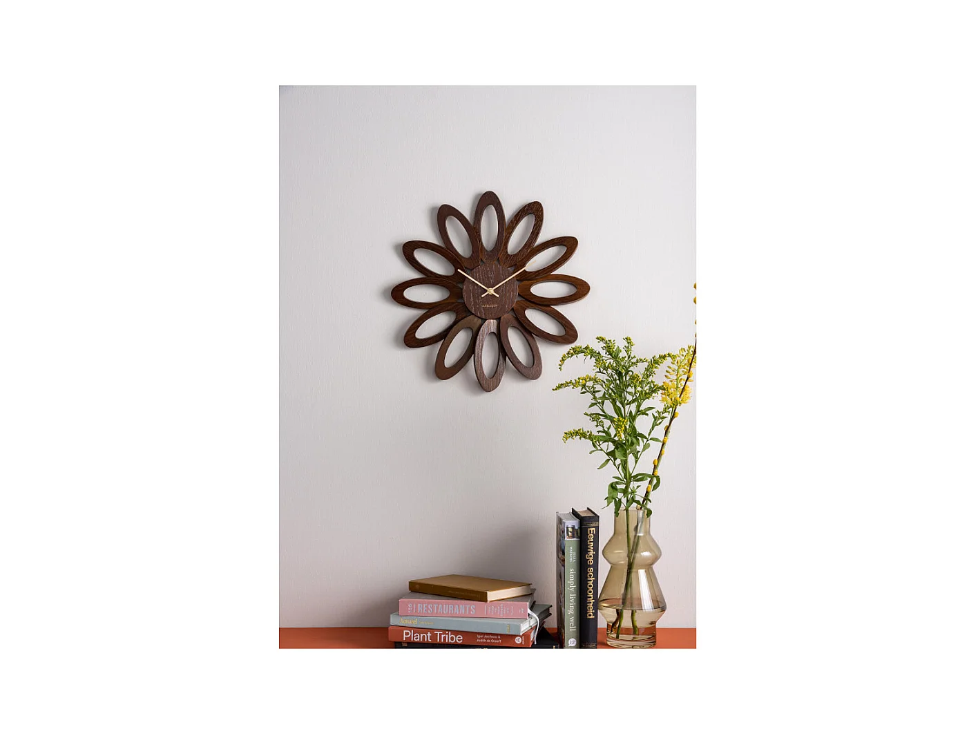 Wanduhr Fiore - Dunkles Holz - Ø40cm