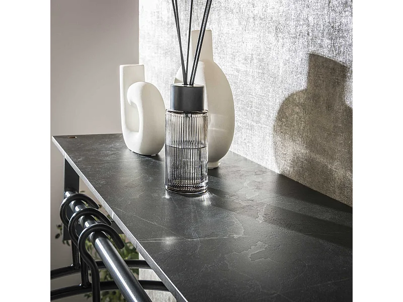 Kapstok Roede 12 Haaks - 3D Zwart Grijs